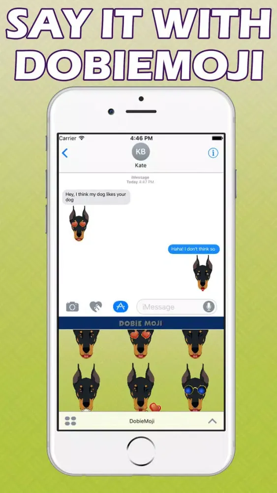 DobieMoji - Doberman Emoji & Stickers স্ক্রিনশট