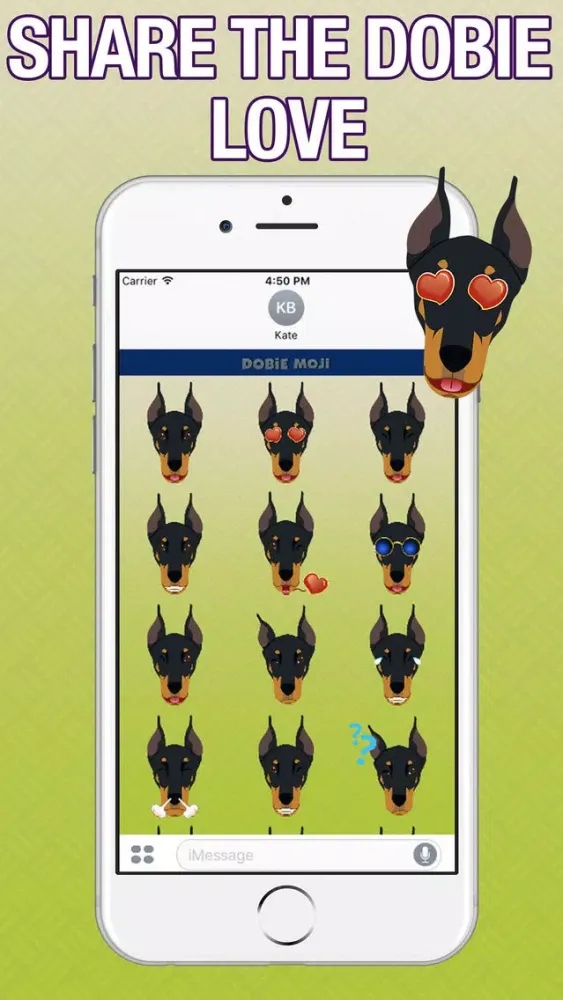 DobieMoji - Doberman Emoji & Stickers স্ক্রিনশট