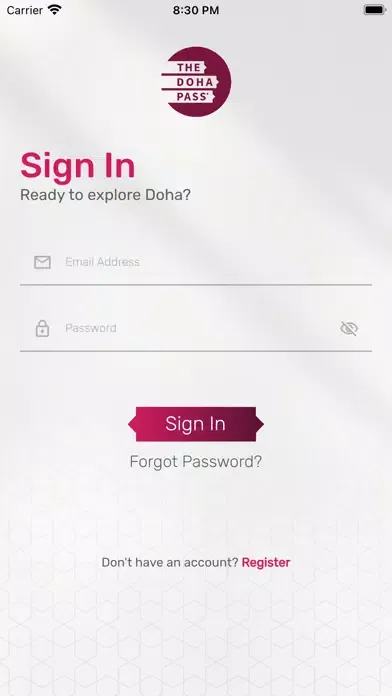Tangkapan layar Doha Pass