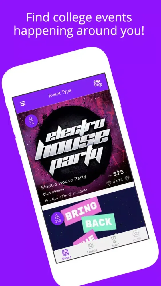 Zrzuty ekranu Down4 - College Event Finder