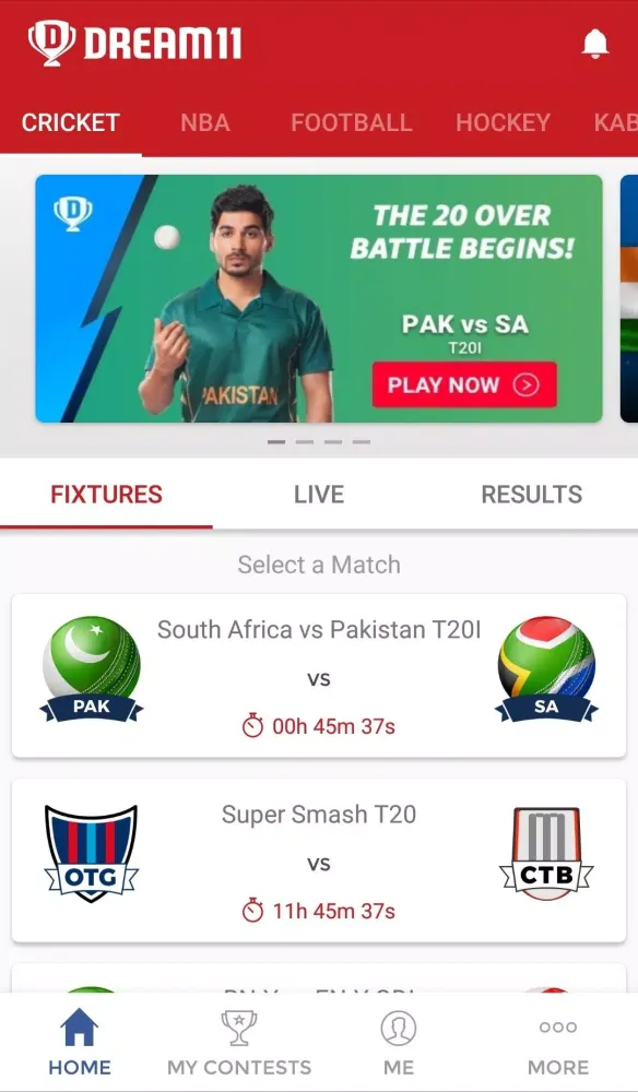 Dream11 Screenshots