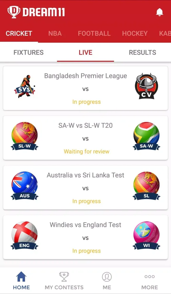 Dream11 Screenshots