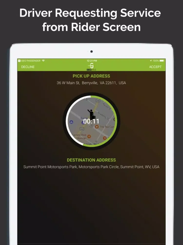 Tangkapan skrin UCRUZ DELIVERY DRIVER iPad 