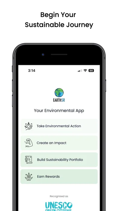 Earth5R Environmental App Screenshots