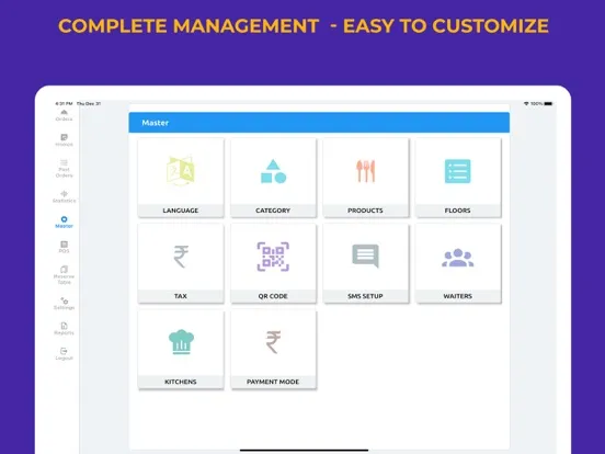 Easy Menu QR iPad  Screenshots