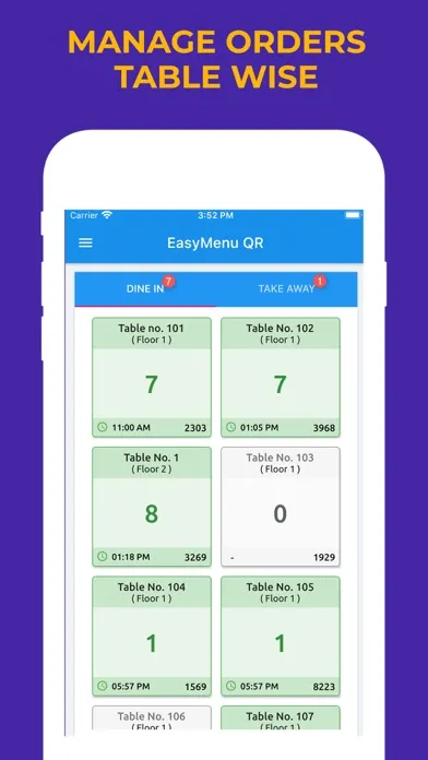 Easy Menu QR Screenshots
