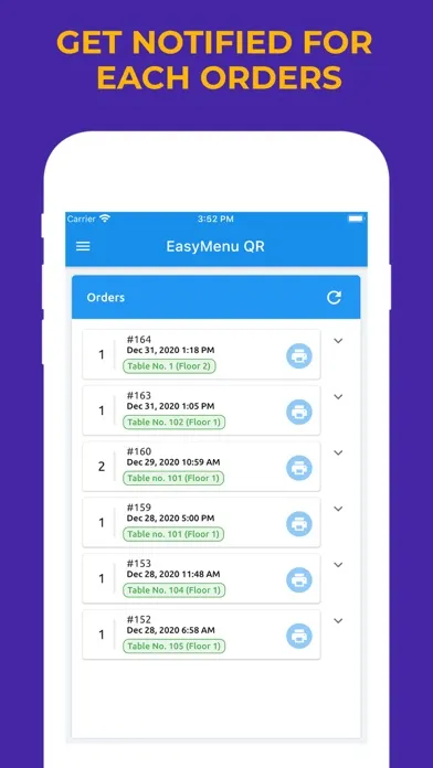 Easy Menu QR Screenshots