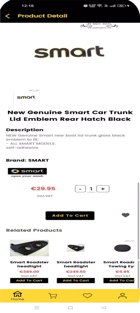 Captures d'écran de ED Smart Parts