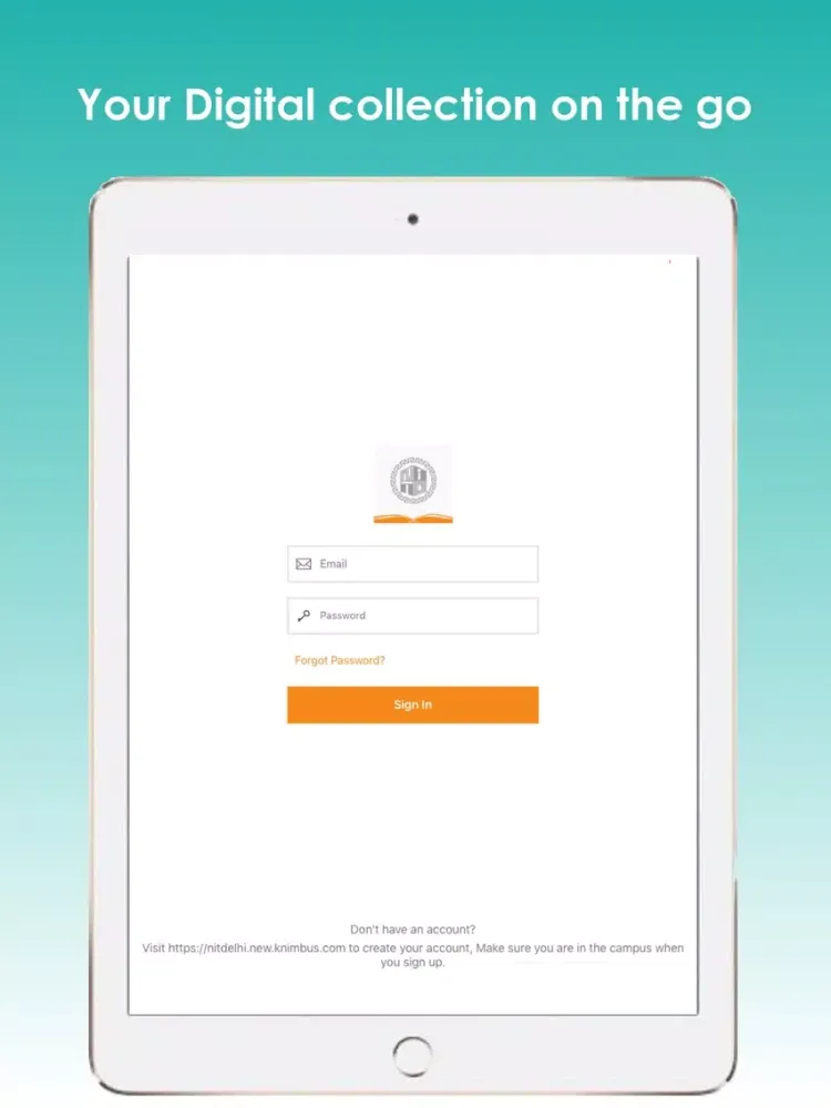 NIT Delhi eLibrary iPad  স্ক্রিনশট