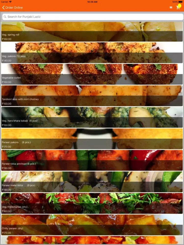 Punjabi Laziz - Online Order iPad  Screenshots