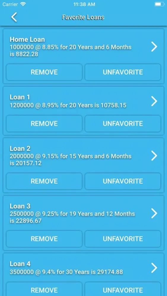 EMI Calc App स्क्रीनशॉट
