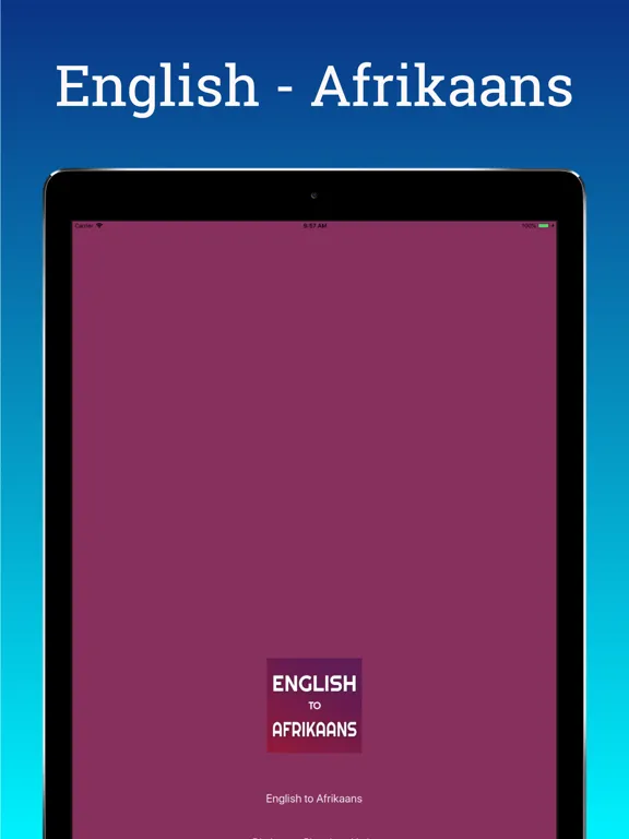 English Afrikaans Translator iPad 应用截图