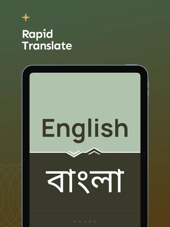 Capturas de tela do English to Bangla Translator iPad 
