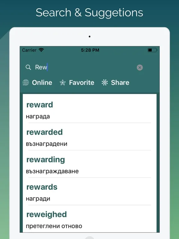 Capturas de pantalla de English - Bulgarian Translator iPad 