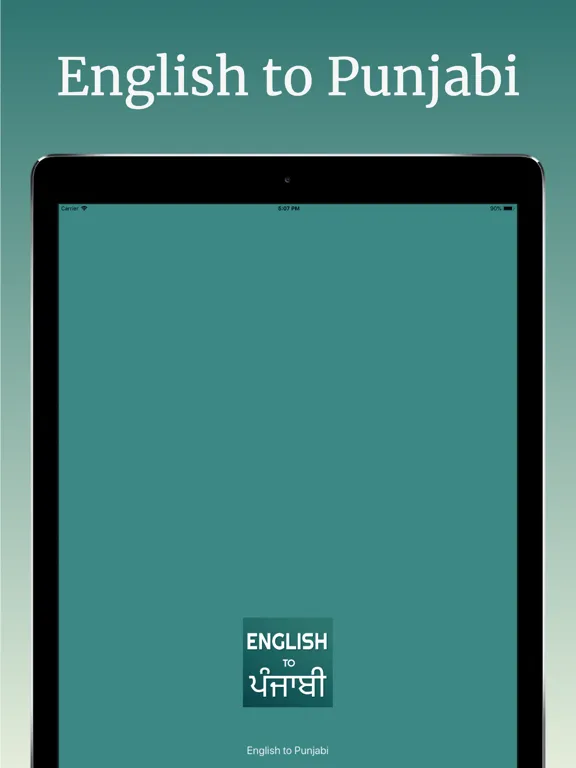 English to Punjabi Translator iPad 应用截图