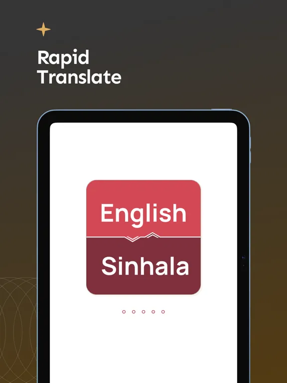 ภาพหน้าจอของ English to Sinhala Translator iPad 