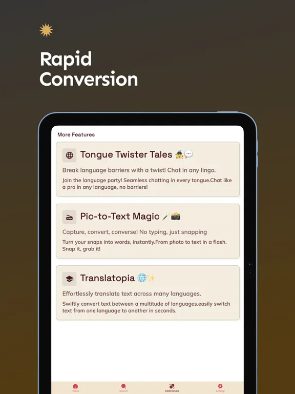 ภาพหน้าจอของ English to Sinhala Translator iPad 
