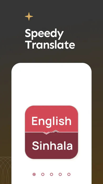 ภาพหน้าจอของ English to Sinhala Translator