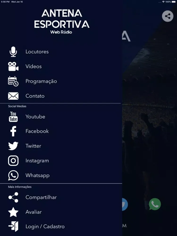 Antena Esportiva iPad 应用截图