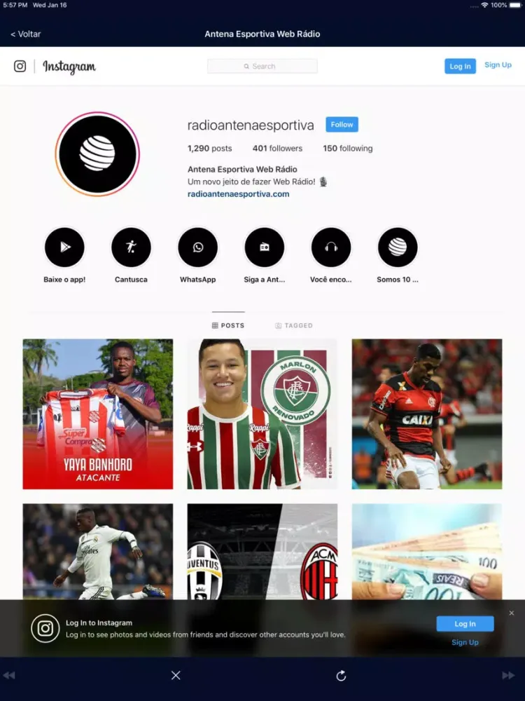 Antena Esportiva iPad 应用截图