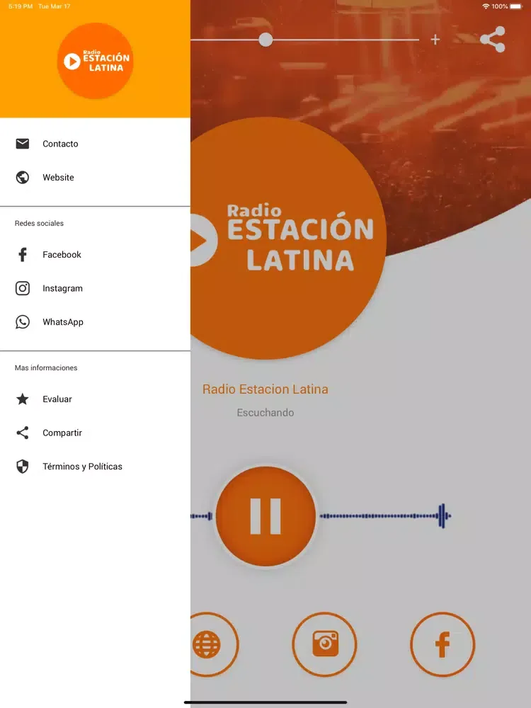 Radio Estación Latina iPad  Ekran Görüntüleri