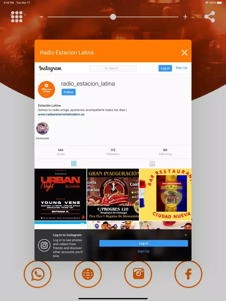 Radio Estación Latina iPad  Ekran Görüntüleri