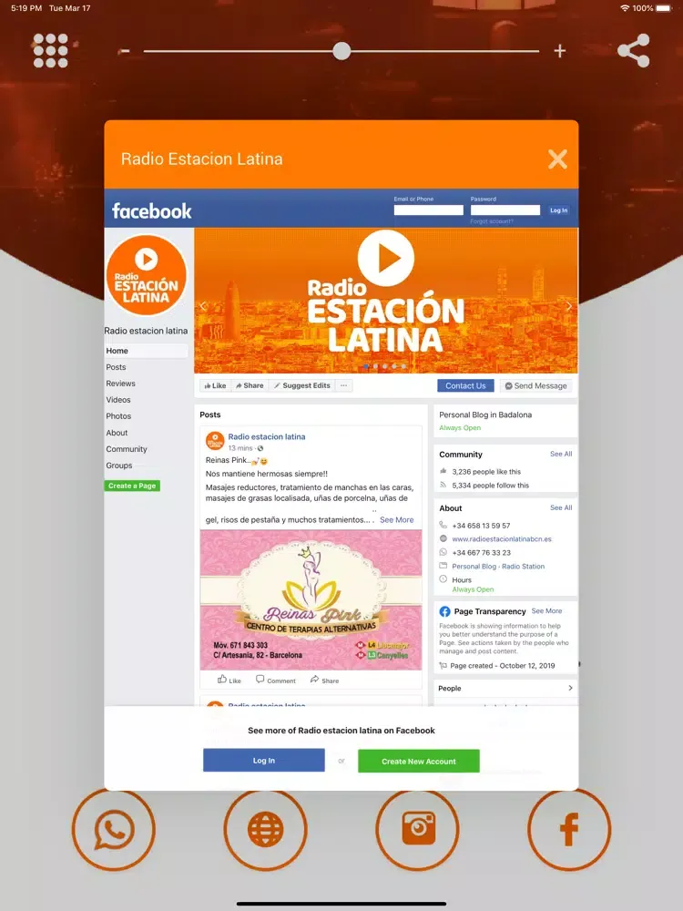 Radio Estación Latina iPad  Ekran Görüntüleri
