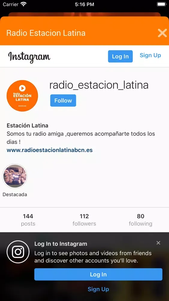 Radio Estación Latina Ekran Görüntüleri