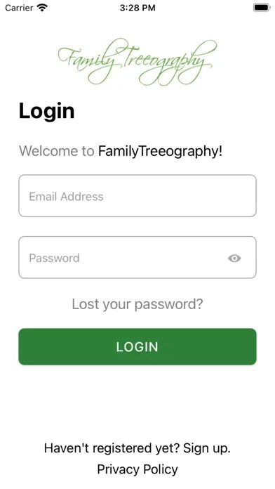 Screenshot di FamilyTreeography