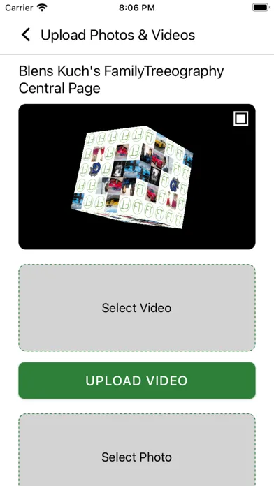 Screenshot di FamilyTreeography