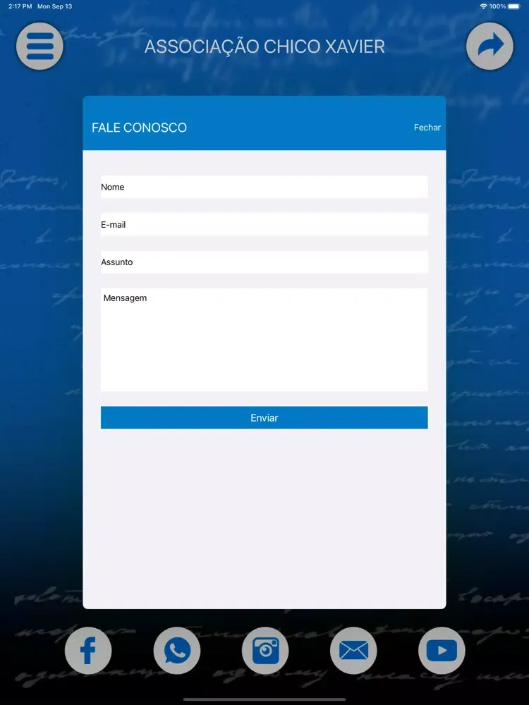 Capturas de pantalla de Associação Chico Xavier iPad 