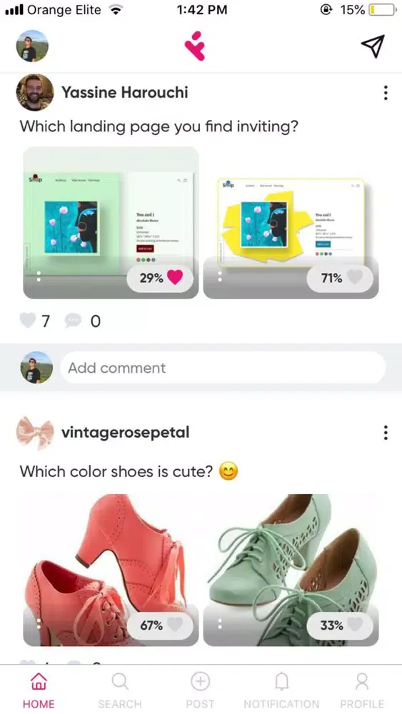Скриншоты Feedny: Social Poll & Opinion