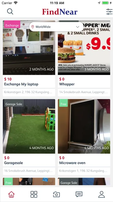 Capturas de tela do FindNear: Suburban Marketplace
