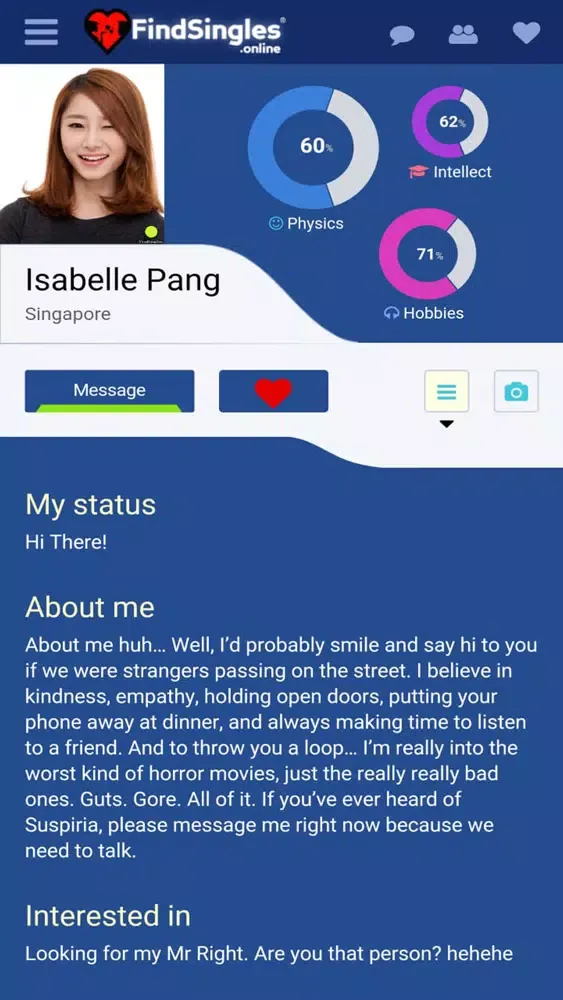 Screenshot di Find Singles