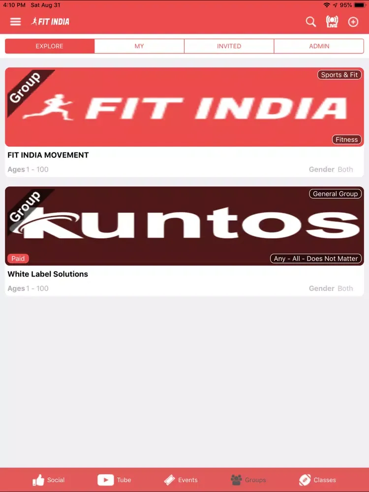 Fit India iPad  سکرین شاٹس