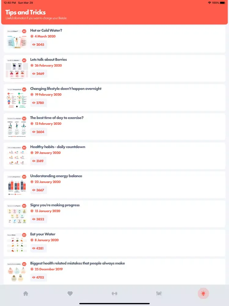 Tangkapan skrin FitShape Workouts iPad 