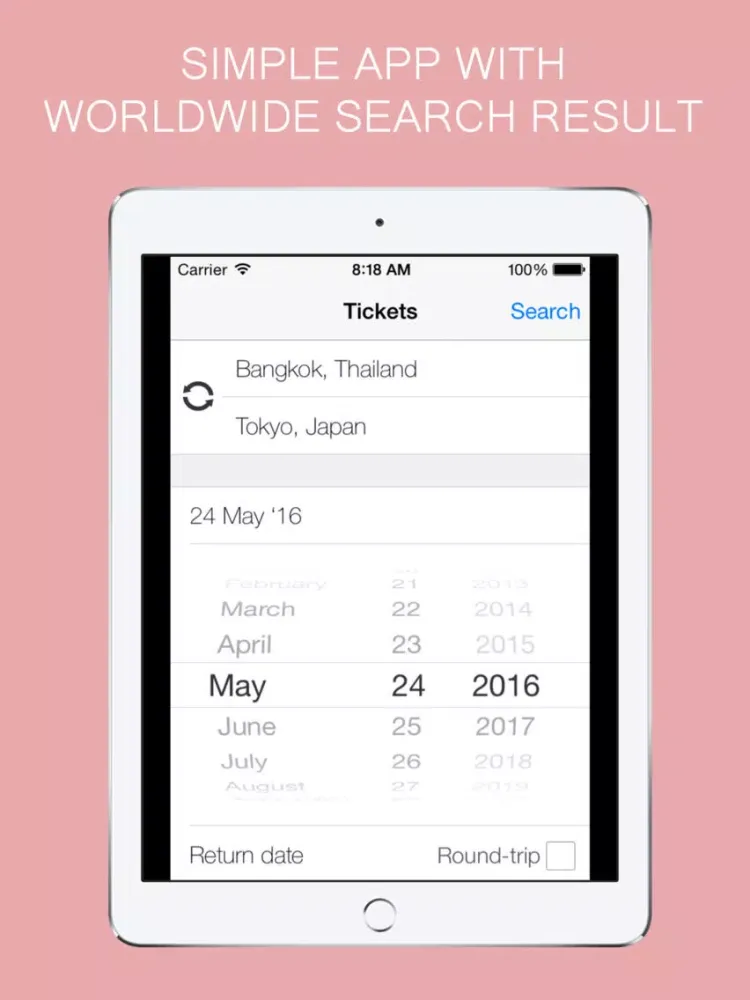 Zrzuty ekranu Fly Asia - Cheap Flight Booking iPad 