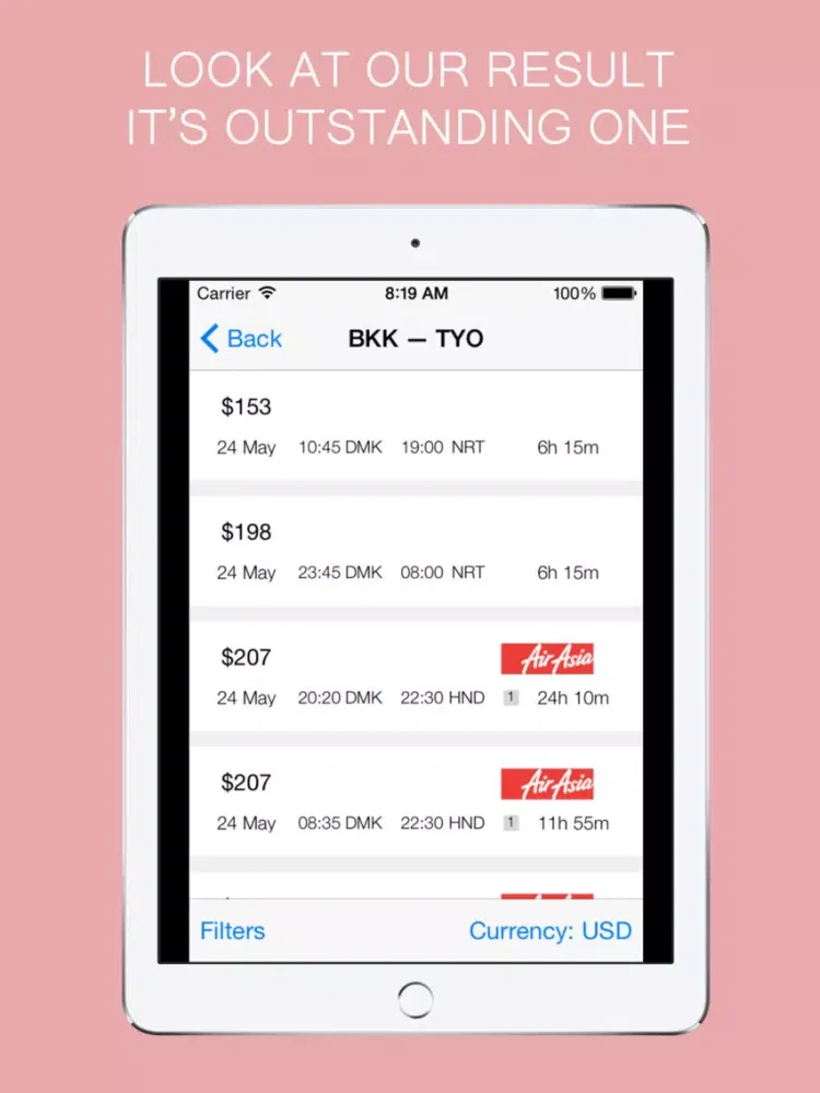 Zrzuty ekranu Fly Asia - Cheap Flight Booking iPad 