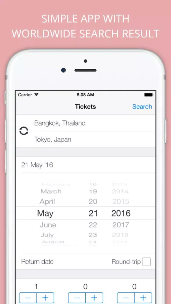 Zrzuty ekranu Fly Asia - Cheap Flight Booking