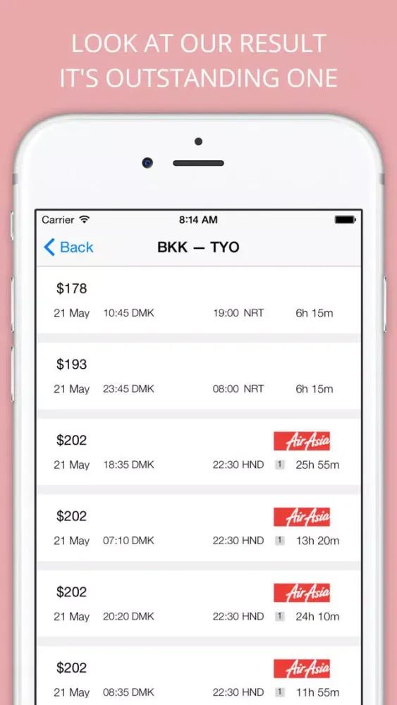 Zrzuty ekranu Fly Asia - Cheap Flight Booking