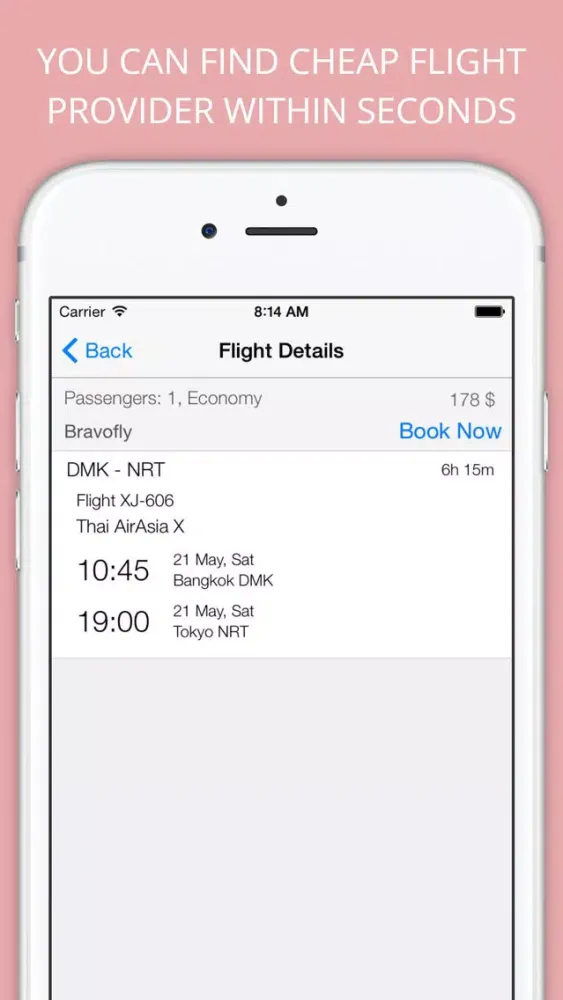 Zrzuty ekranu Fly Asia - Cheap Flight Booking