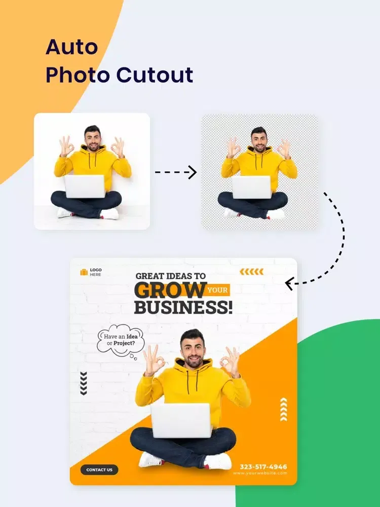 Flyer maker - poster designer! iPad  Ekran Görüntüleri
