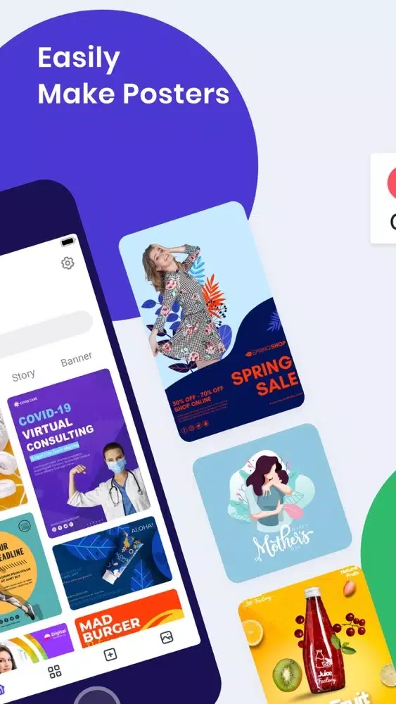 Flyer maker - poster designer! Ekran Görüntüleri