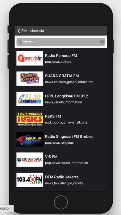 FM Indonesia Radio Record Live スクリーンショット