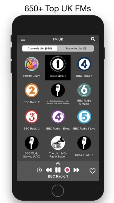 Tangkapan layar FM UK All British Radios