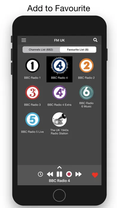 Tangkapan layar FM UK All British Radios