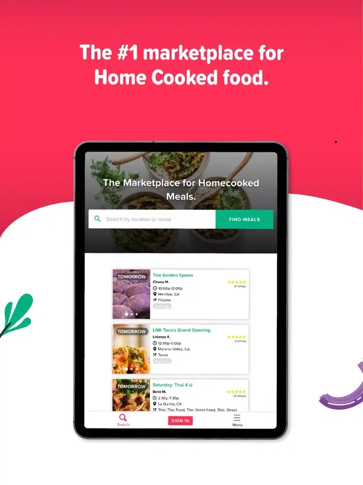 Capturas de pantalla de Foodnome: Home Cooked Meals iPad 