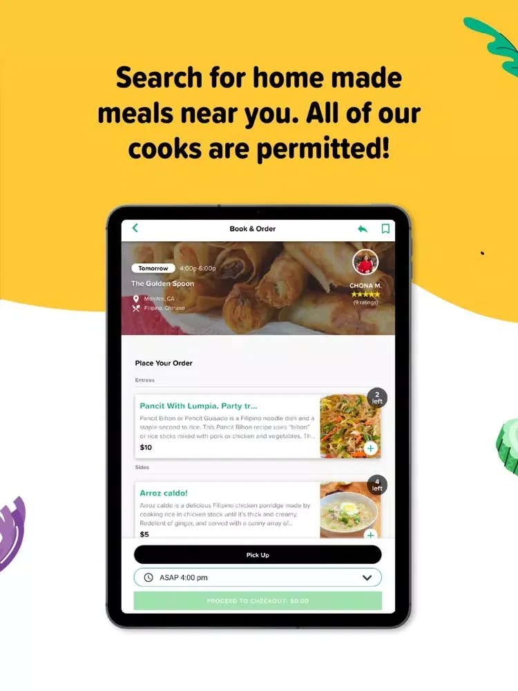 Capturas de pantalla de Foodnome: Home Cooked Meals iPad 