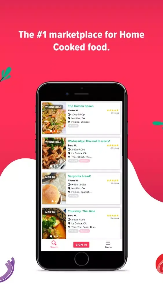 Capturas de pantalla de Foodnome: Home Cooked Meals