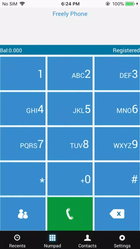 FreelyPhone. 스크린샷